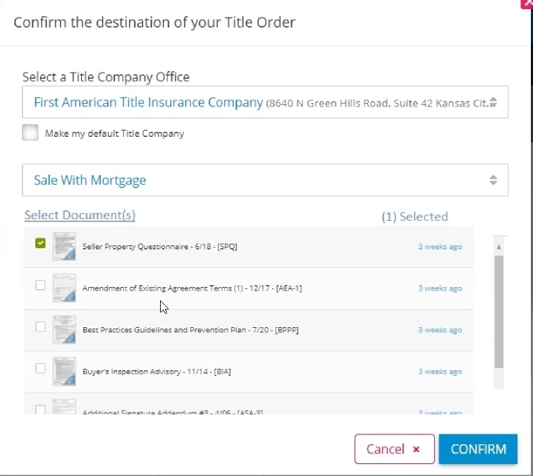 Submit a Digital Title Order (zipForm Edition)